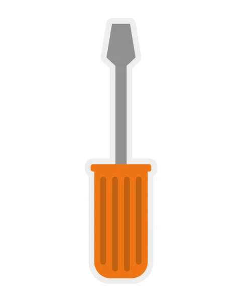 Icona del cacciavite. Progettazione utensili. Grafico vettoriale — Vettoriale Stock