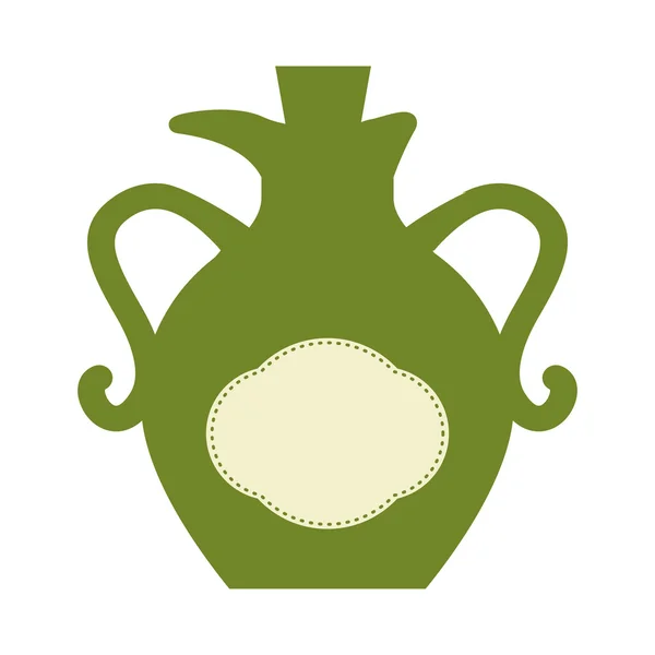 Icona bottiglia di olio d'oliva. Design del cibo biologico e sano. Vettore g — Vettoriale Stock