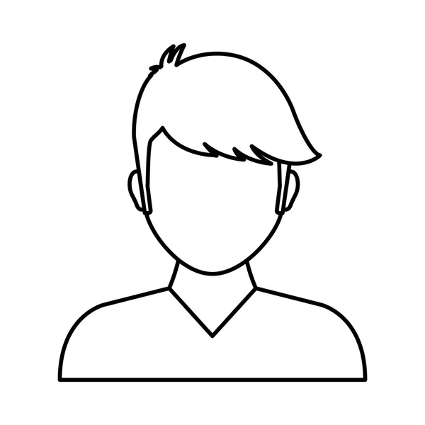 Εικονίδιο άνθρωπος. avatar πρόσωπο σχεδιασμού. Διανυσματικό γραφικό — Διανυσματικό Αρχείο