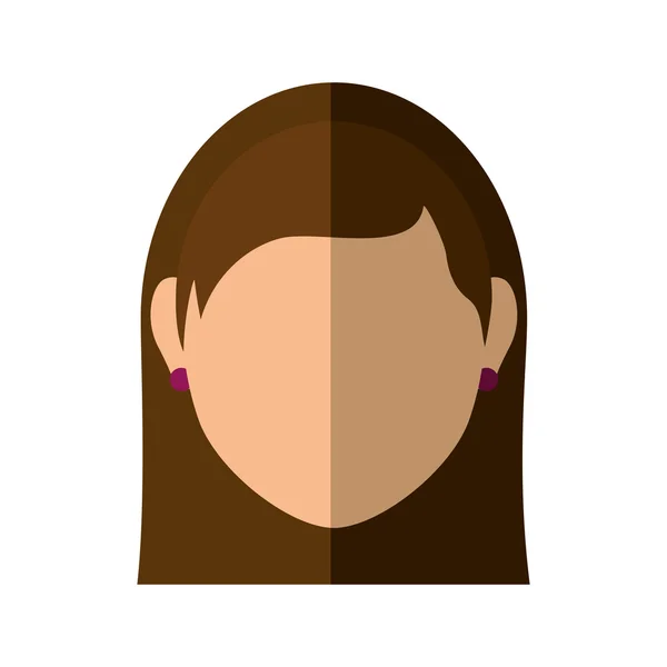 Ícone de mulher. design pessoa avatar. Gráfico vetorial — Vetor de Stock