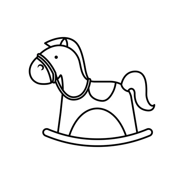 Horse icon. Toy design. Vector graphic — Stock Vector