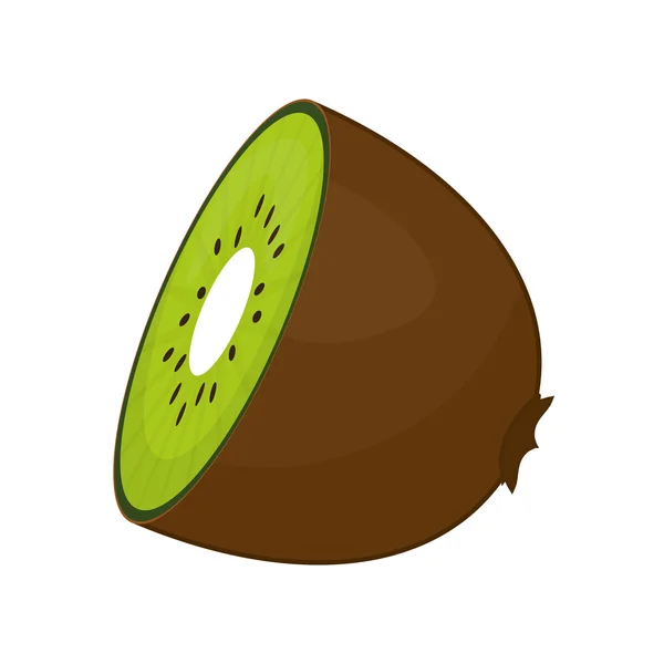 Icono kiwi. Diseño de alimentos orgánicos y saludables. Gráfico vectorial — Vector de stock