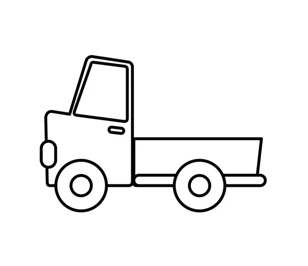 Vrachtwagen pictogram. Levering en verzending ontwerp. Vectorafbeelding — Stockvector