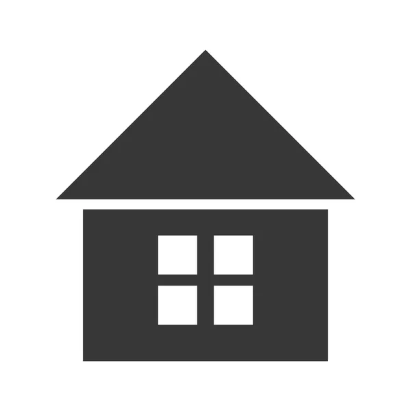 Icona della casa. Casa di design familiare. Grafico vettoriale — Vettoriale Stock
