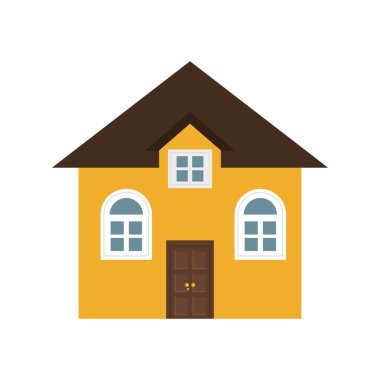 House simge. Aile ev tasarımı. Vektör grafiği