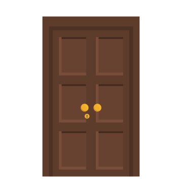 kapı simgesi. ev tasarım. Vektör grafiği