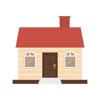 House simge. Aile ev tasarımı. Vektör grafiği