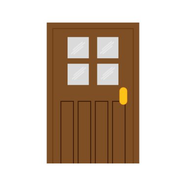 kapı simgesi. ev tasarım. Vektör grafiği