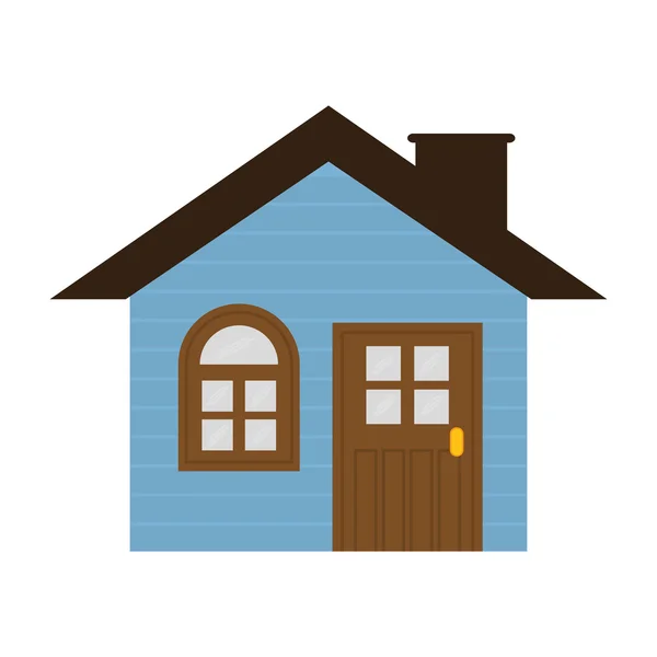 Icono de casa. Diseño de casa familiar. Gráfico vectorial — Vector de stock