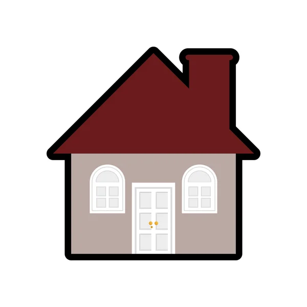 House icon. Family home design. Vector graphic — Stock Vector