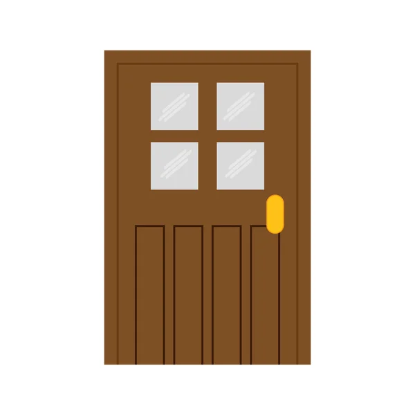 Door icon. house design. Vector graphic — Stock Vector