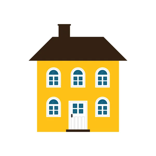 Huisje. Familie huis ontwerpen. Vectorafbeelding — Stockvector