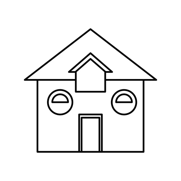 Huisje. Familie huis ontwerpen. Vectorafbeelding — Stockvector