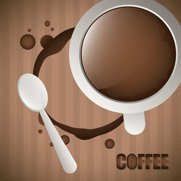 Café tiempo diseño. — Vector de stock