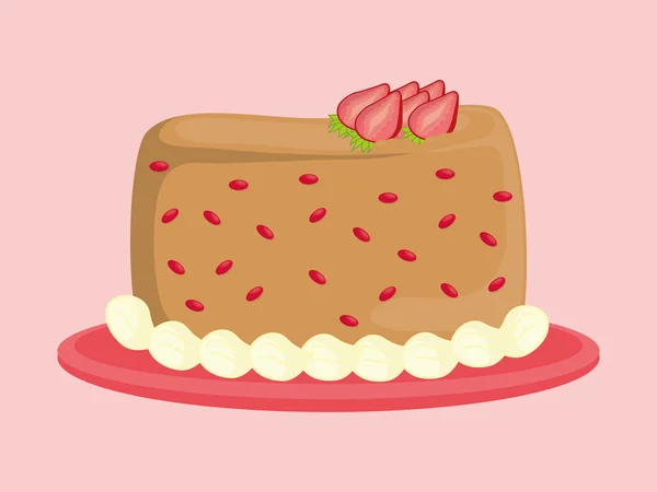 Dessert Cake Design. — Stock vektor