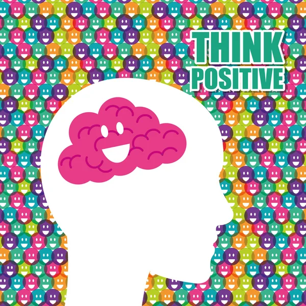 Think positive design. — Stock Vector