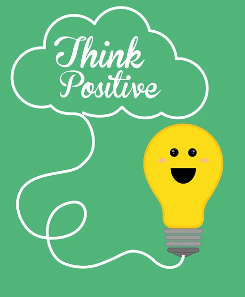 Think positive design. — Stock Vector