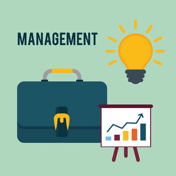 Gráfico de gestión empresarial — Archivo Imágenes Vectoriales