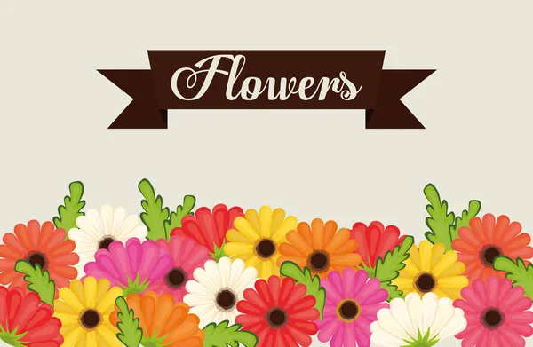 Blumen Design Illustration — Stockvektor
