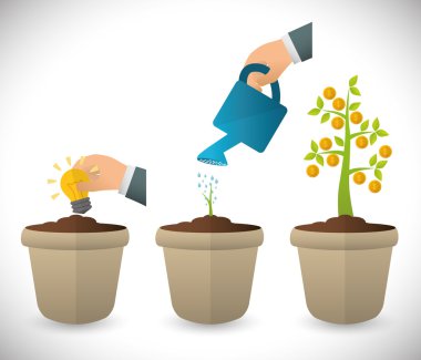 Finansal büyüme tasarım.