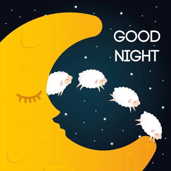 Dulces sueños diseño . — Vector de stock