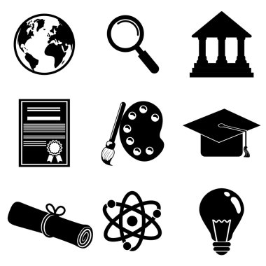 Eğitim ve e-Öğrenim simgeler