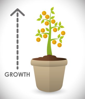 Finansal büyüme tasarım.