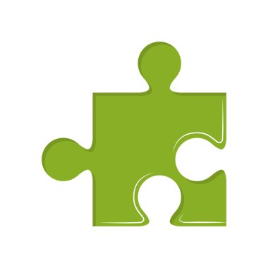 Bulmaca simgesi. Oyun tasarımı parçası. Vektör grafiği