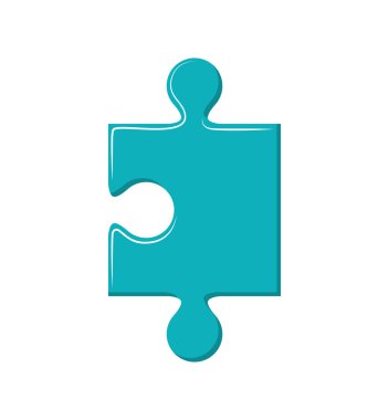 Bulmaca simgesi. Oyun tasarımı parçası. Vektör grafiği