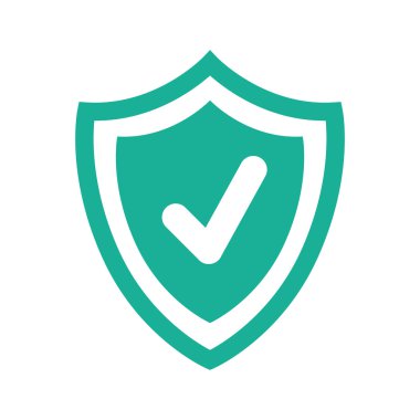 Kalkan kutsal kişilerin resmi. Güvenlik sistemi tasarımı. Vektör grafiği