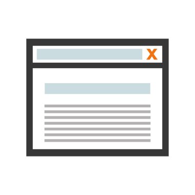 Web sitesi simge. Güvenlik sistemi tasarımı. Vektör grafiği