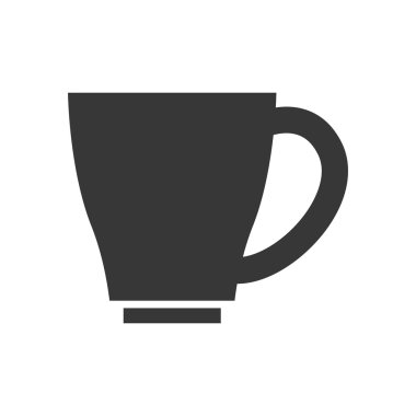Kahve kupa simgesi. Kahve Saati tasarım. Vektör grafiği