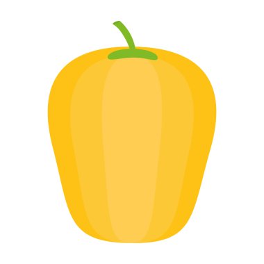 biber simgesi. Organik ve Sağlıklı gıda tasarımı. Vektör grafiği