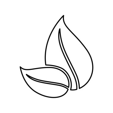 simgesi ni bırakır. Bitki ve doğa tasarımı. Vektör grafiği