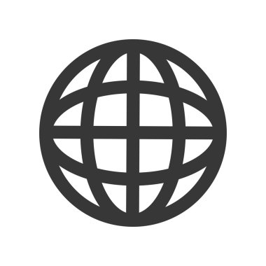 küresel küre simgesi. İletişim tasarımı. Vektör grafiği