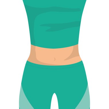 kumaş simgesi. Sağlıklı yaşam tarzı tasarımı. Vektör grafiği