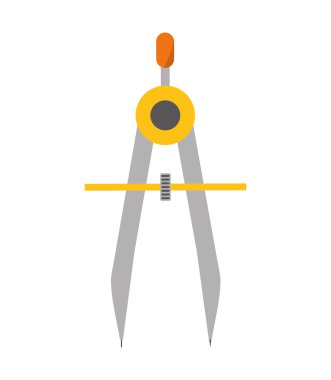 Pusula simgesini. Okul ve eğitim tasarımı. Vektör grafiği