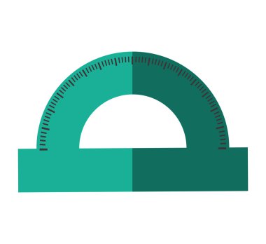 Cetvel simgesi. Okul ve eğitim tasarımı. Vektör grafiği