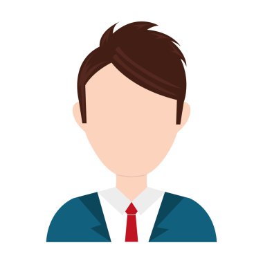 Avatar adam simgesi. İş adamları tasarım. Vektör grafiği