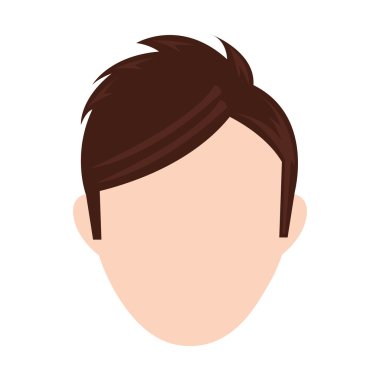 İnsan kafası simgesi. İnsan tasarımı. Vektör grafiği