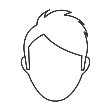 İnsan kafası simgesi. İnsan tasarımı. Vektör grafiği