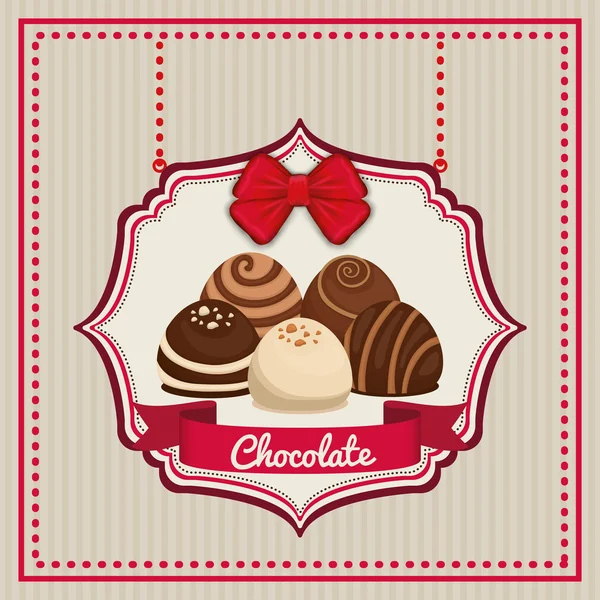 Diseño de icono de chocolate — Archivo Imágenes Vectoriales
