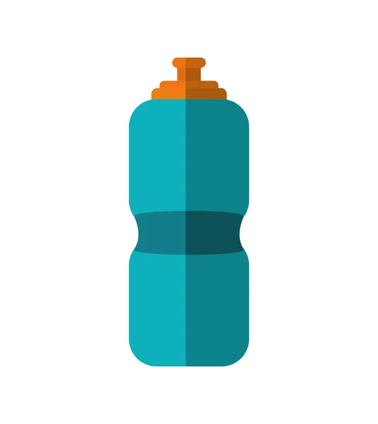 Ícone de garrafa de água esporte. Design de estilo de vida saudável. Vector graphi —  Vetores de Stock