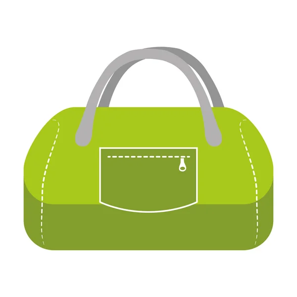 Bolsa de deporte con. Diseño de estilo de vida saludable. Gráfico vectorial — Vector de stock