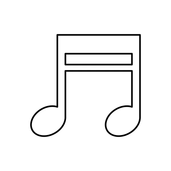 Music note icon. Звук и музыкальный дизайн. Векторная графика — стоковый вектор