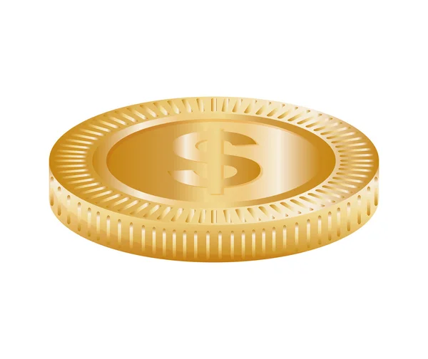 Coin icon. Money design. Vector graphic — Stock Vector