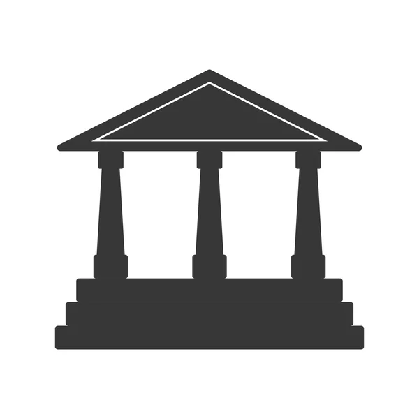 Icono del banco. Diseño de dinero. Gráfico vectorial — Vector de stock