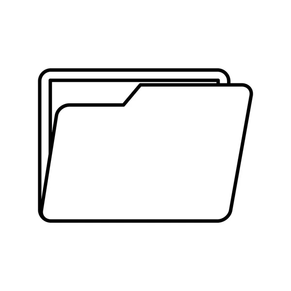 Icono de carpeta. Diseño de archivos. Gráfico vectorial — Vector de stock