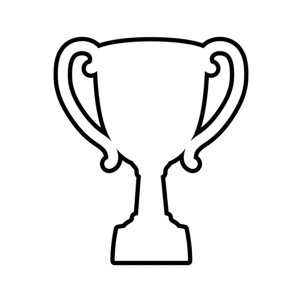 Icône de coupe trophée. Conception gagnante. Graphique vectoriel — Image vectorielle