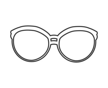 Gözlük simgesi. Moda tasarımı. Vektör grafiği